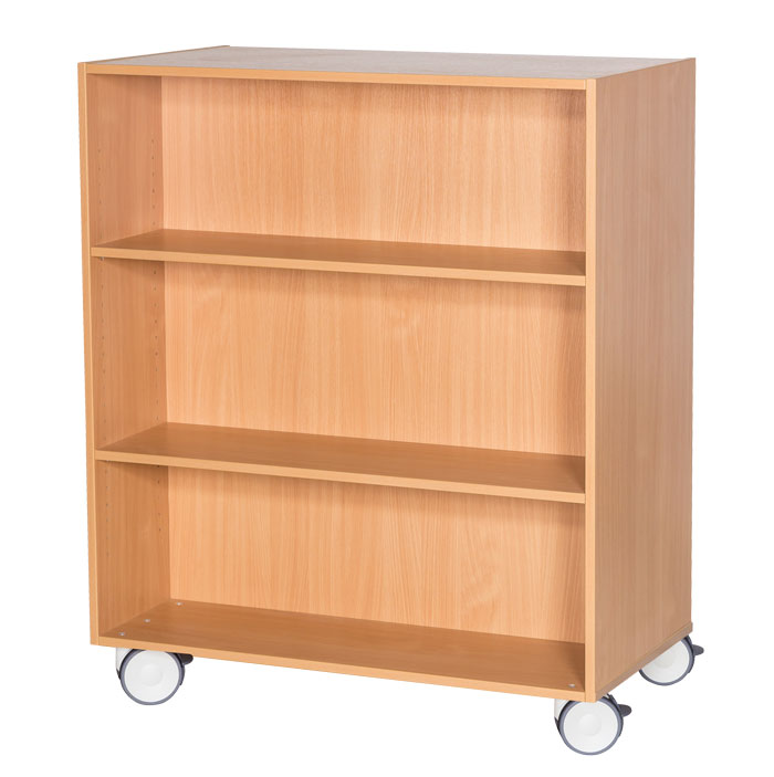 Sturdy Storage 1200mm High Mobile Double Sided Bookcase