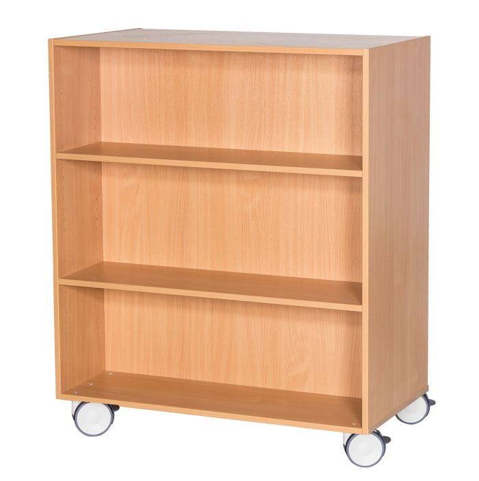 Sturdy Storage - 1200mm High Mobile Double Sided Bookcase Sturdy Storage - 1200mm High Mobile Double Sided Bookcase