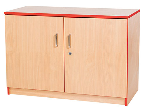 Sturdy Storage - 750mm High Cupboard with Coloured Edge