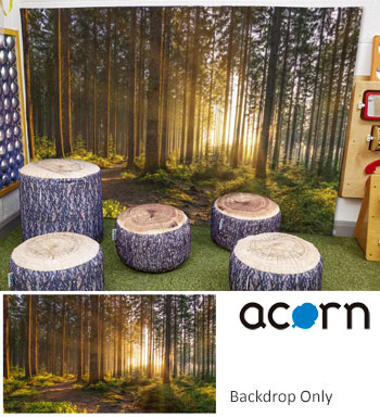 Acorn Summer Backdrop (1430 x 2000mm)