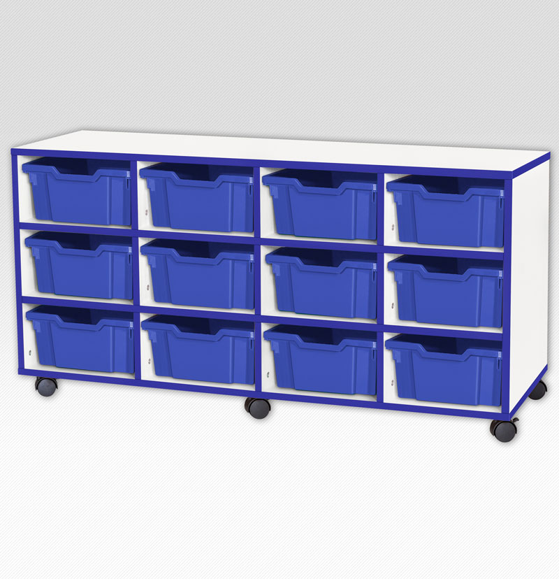 Jaz Storage Range - Quad Width Deep Tray Units