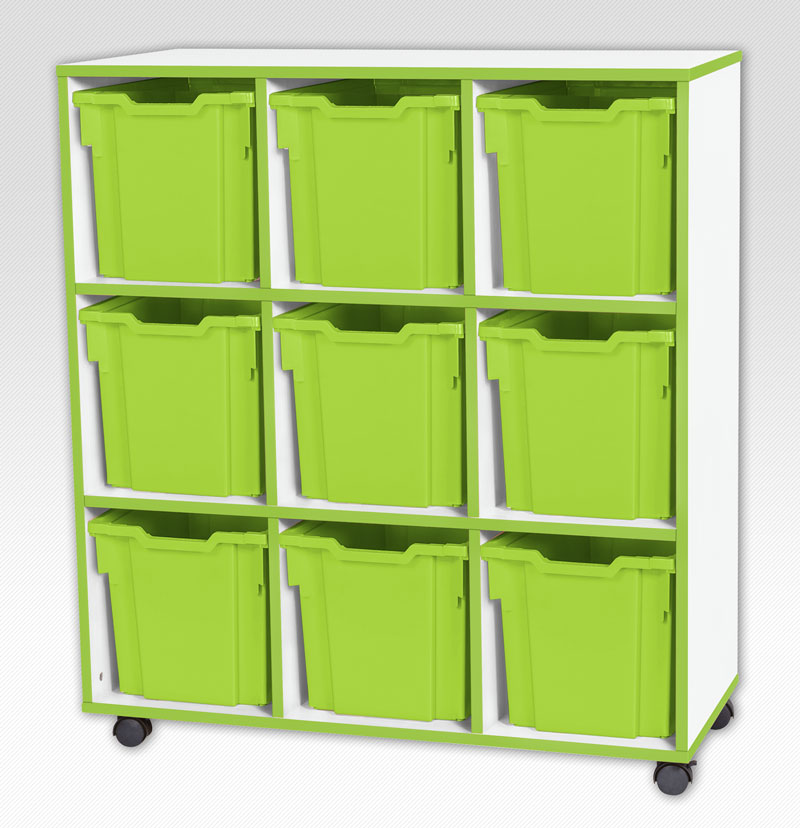 Jaz Storage Range - Triple Width Jumbo Tray Units