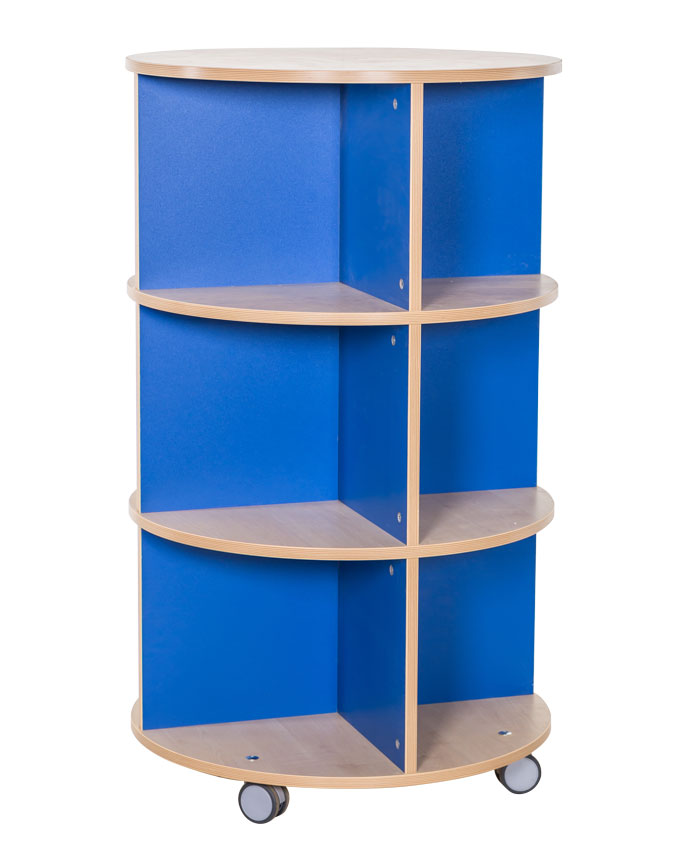 KubbyClass Library Book Carousel - 3 Tier