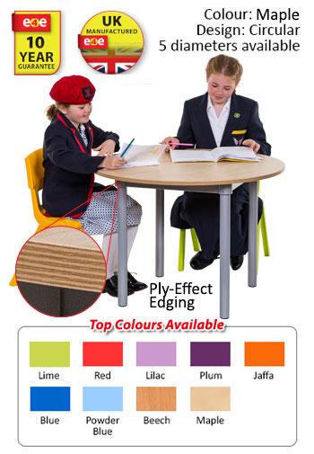 KubbyClass Circular Tables - 5 Diameter Sizes