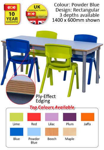 KubbyClass Rectangular Tables - 1400mm Length