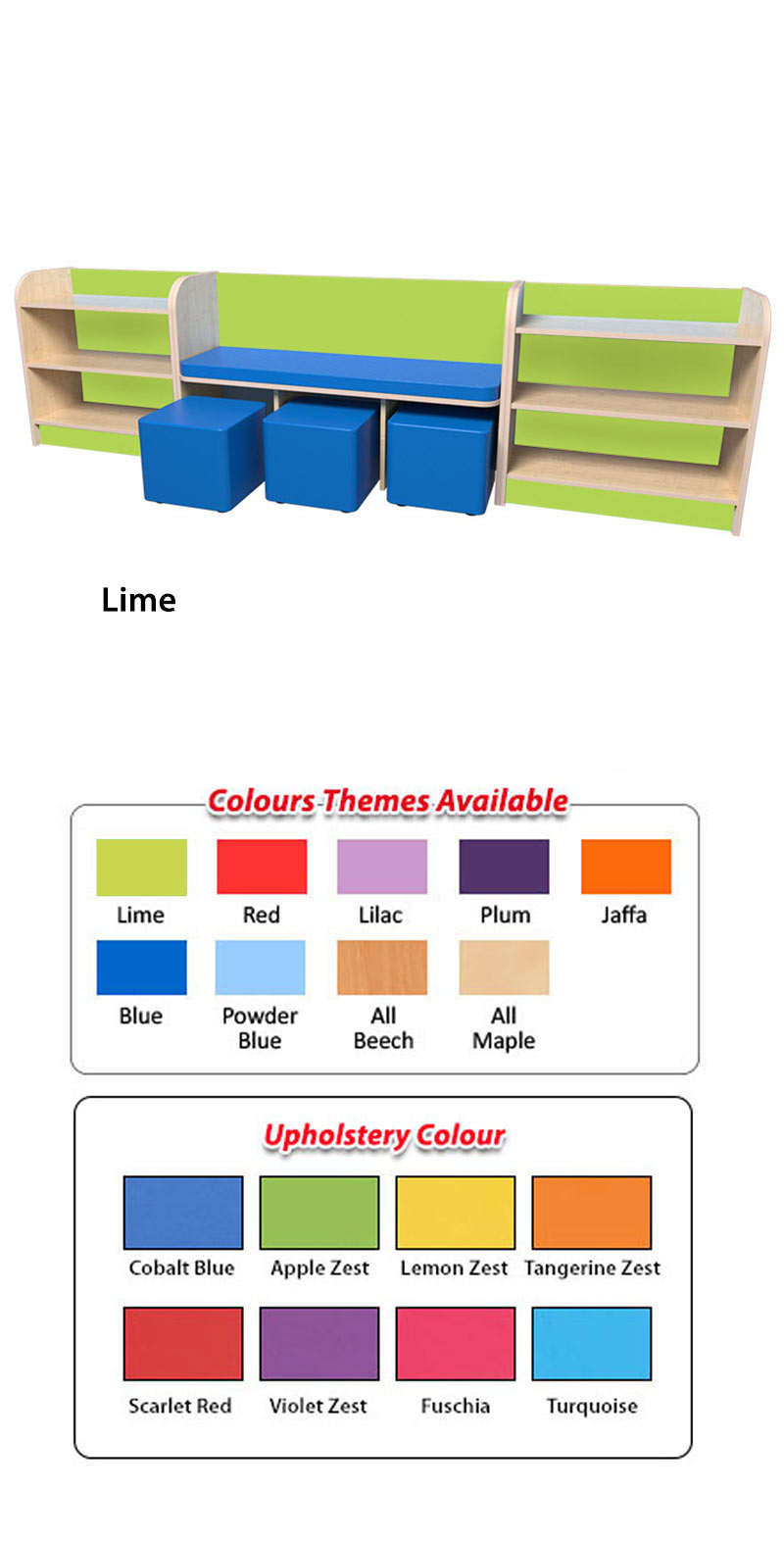 KubbyClass Reading Bench  - Set K