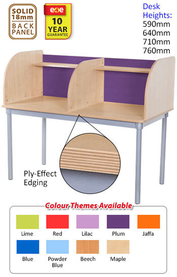 KubbyClass Curved Double Carrel