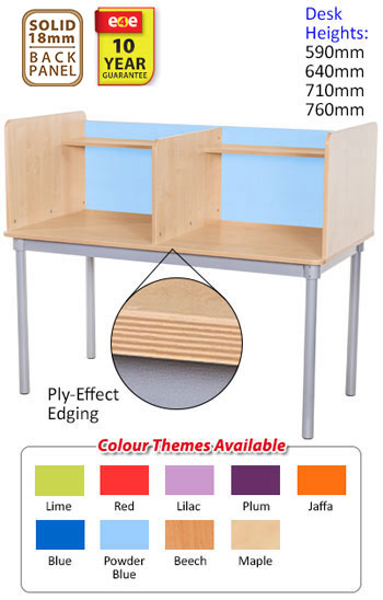 KubbyClass® Square Double Carrel
