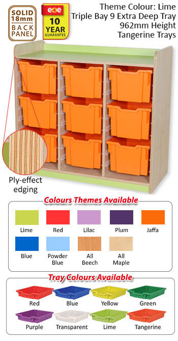 KubbyClass Triple Bay Deep Tray Units - 5 Heights