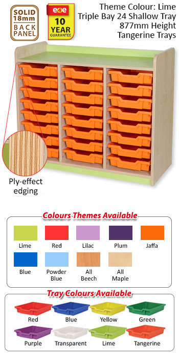 KubbyClass Triple Bay Shallow Tray Units - 5 Heights