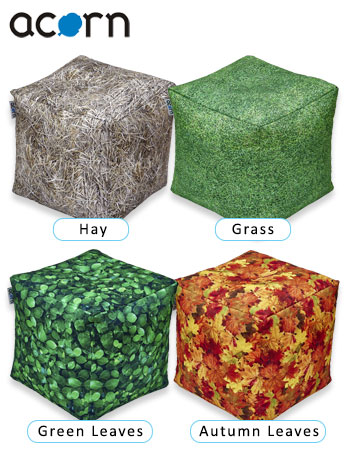 Acorn Soft Seating Nature Cubes (set of 4)