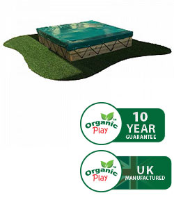 Outdoor Wooden Sandpit With PVC Cover