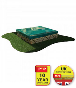 Outdoor Wooden Sandpit With PVC Cover