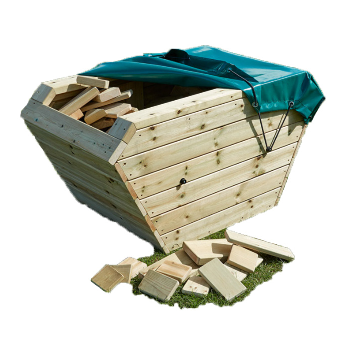 Wooden Skip And Blocks