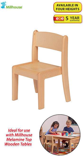 Wooden Stacking Chair - Pack of 4