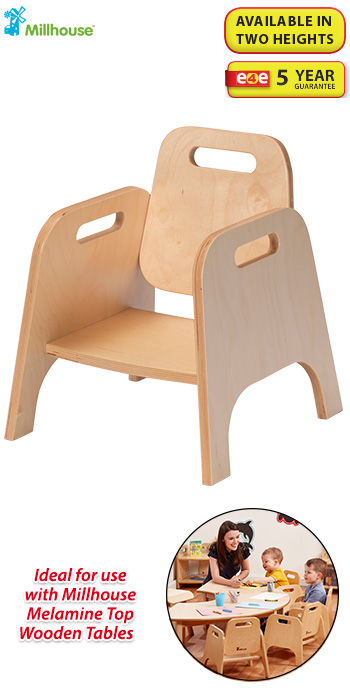 Wooden Stacking Sturdy Chair