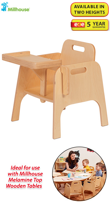 Wooden Stacking Sturdy Feeding Chair