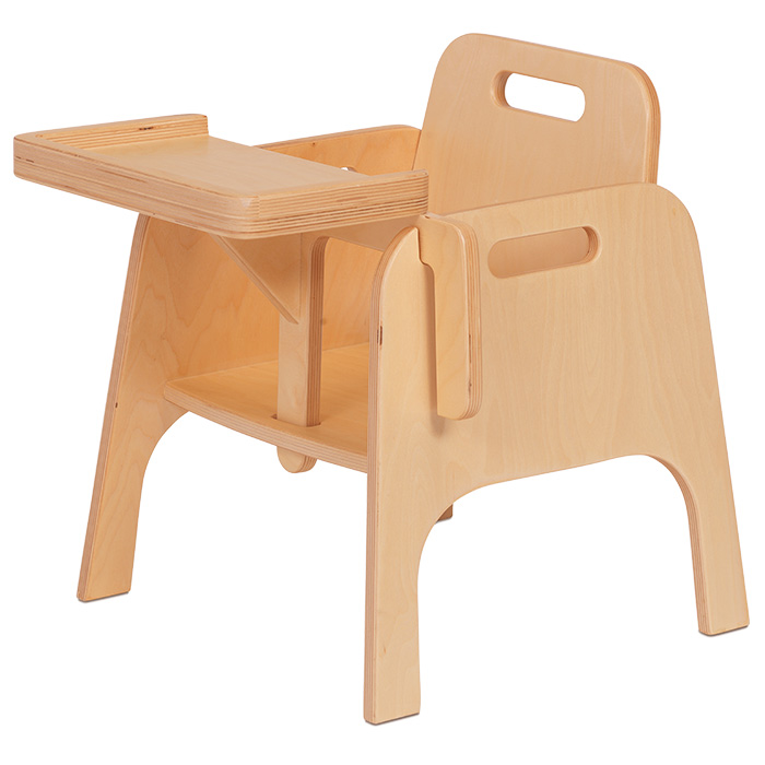 Wooden Stacking Sturdy Feeding Chair