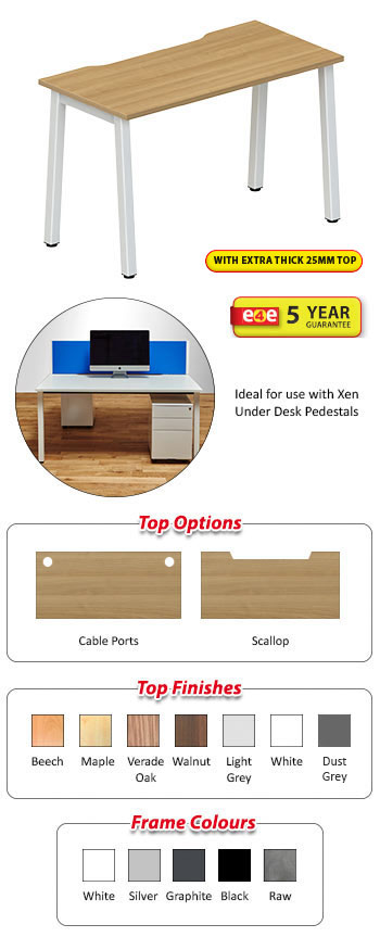 Xero Single Fixed Top Desk
