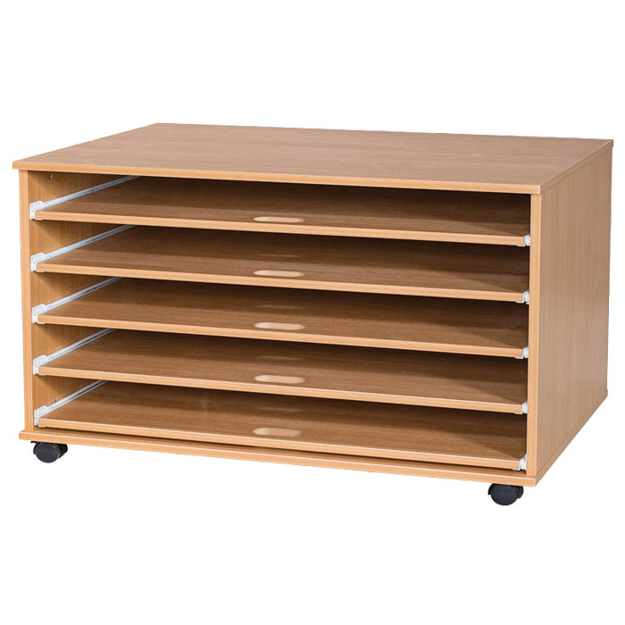 Ready Assembled 5 Sliding Shelves A1 Paper Storage Ready Assembled 5 Sliding Shelves A1 Paper Storage