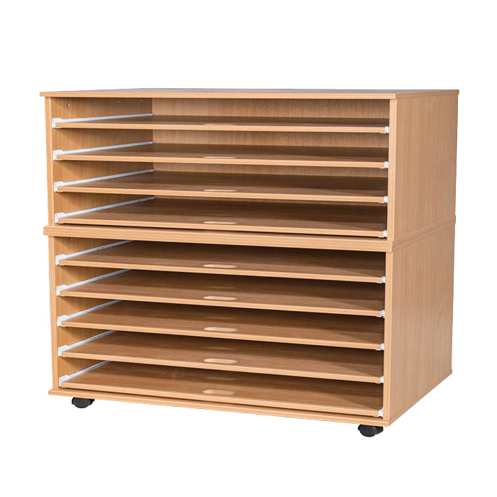 Ready Assembled 9 Sliding Shelves A1 Paper Storage Ready Assembled 9 Sliding Shelves A1 Paper Storage