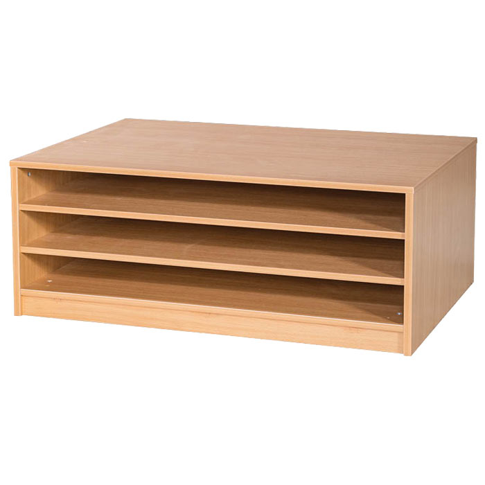 Ready Assembled 3 Fixed Shelves A1 Paper Storage Ready Assembled 3 Fixed Shelves A1 Paper Storage