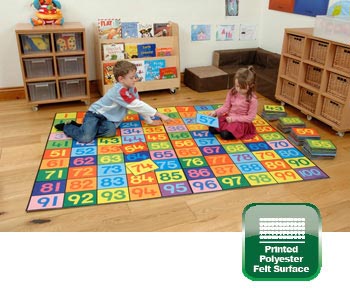Super Giant Numbers Mat 1-100