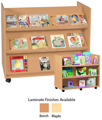 Double Sided Book Display Shelf