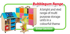 Bubblegum Range of Storage Units