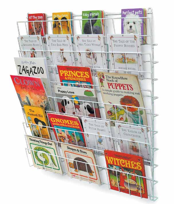 Square Wall Mounted Book Rack