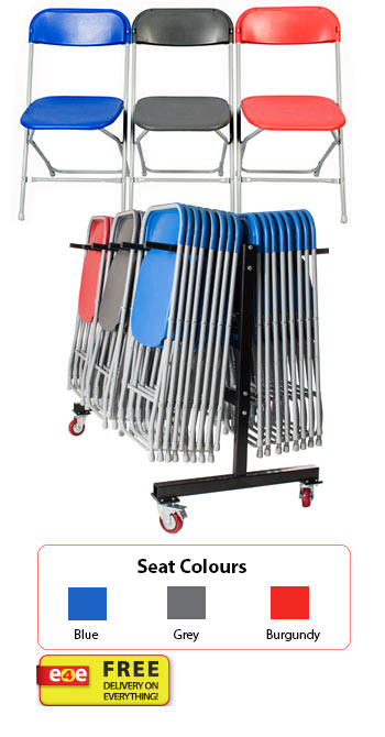 Z-Lite 60 Straight Back Chairs & Hanging Trolley Bundle