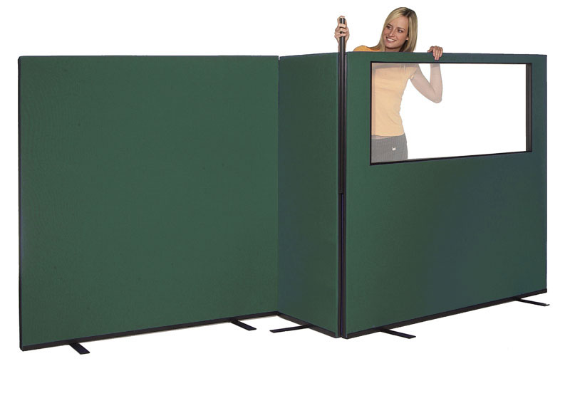 Half-Width Screen with Woolmix Fabric Half-Width Screen with Woolmix Fabric