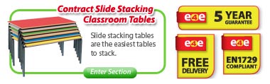 Contract Slide Stacking Classroom Tables 