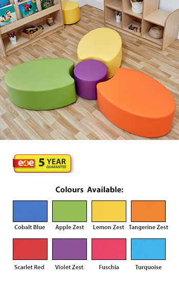 Acorn Early Years Dot and Three Petal Foam Seats