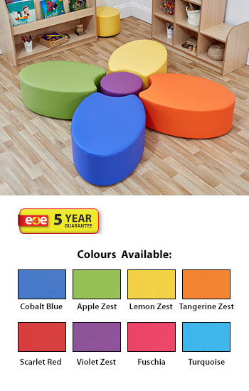 Acorn Early Years Dot & Four Petal Foam Seats