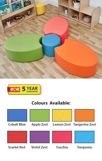 Acorn Primary Petal Foam Seat (Set of Three & Dot)