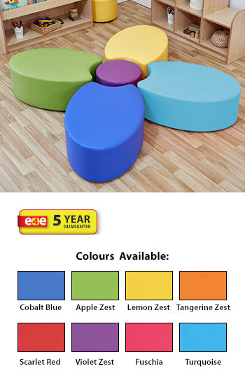 Acorn Primary Petal Foam Seat (Set of Four & Dot)