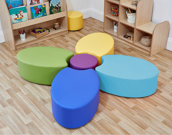 Acorn Primary Petal Foam Seat (Set of Four & Dot)