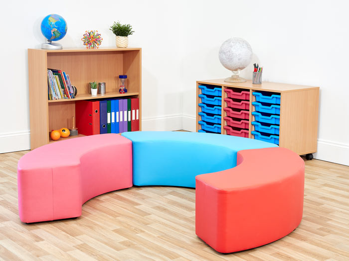 Acorn Primary Large Curve Foam Seat (Set of Three)