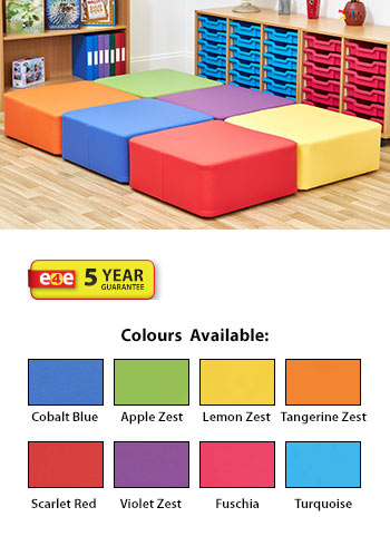 Acorn Primary Large Square Foam Seats - (Set of Six)