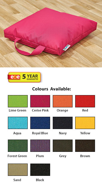 Acorn Square Carry Handle Deep Floor Bean Cushions - (Set of Eight)