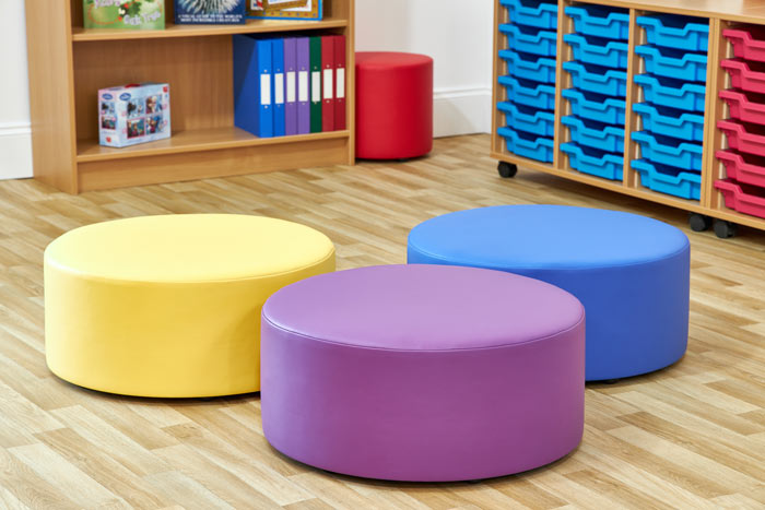 Acorn Primary Large Dot Foam Seats - (Set of Three)