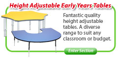 Height-Adjustable Nursery / Classroom Tables