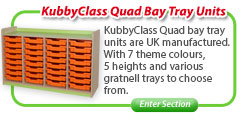 KubbyClass® Quad Bay Tray Units
