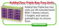 KubbyClass® Triple Bay Tray Units