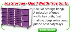 Jaz Range Quad Width Tray Units