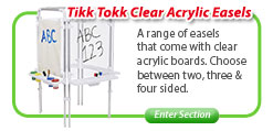 Clear Acrylic Easel Sets