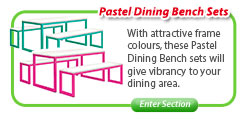 Pastel Dining Bench Sets