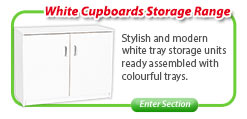White Cupboards Storage Range