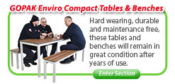 GOPAK Enviro Compact Tables and Benches